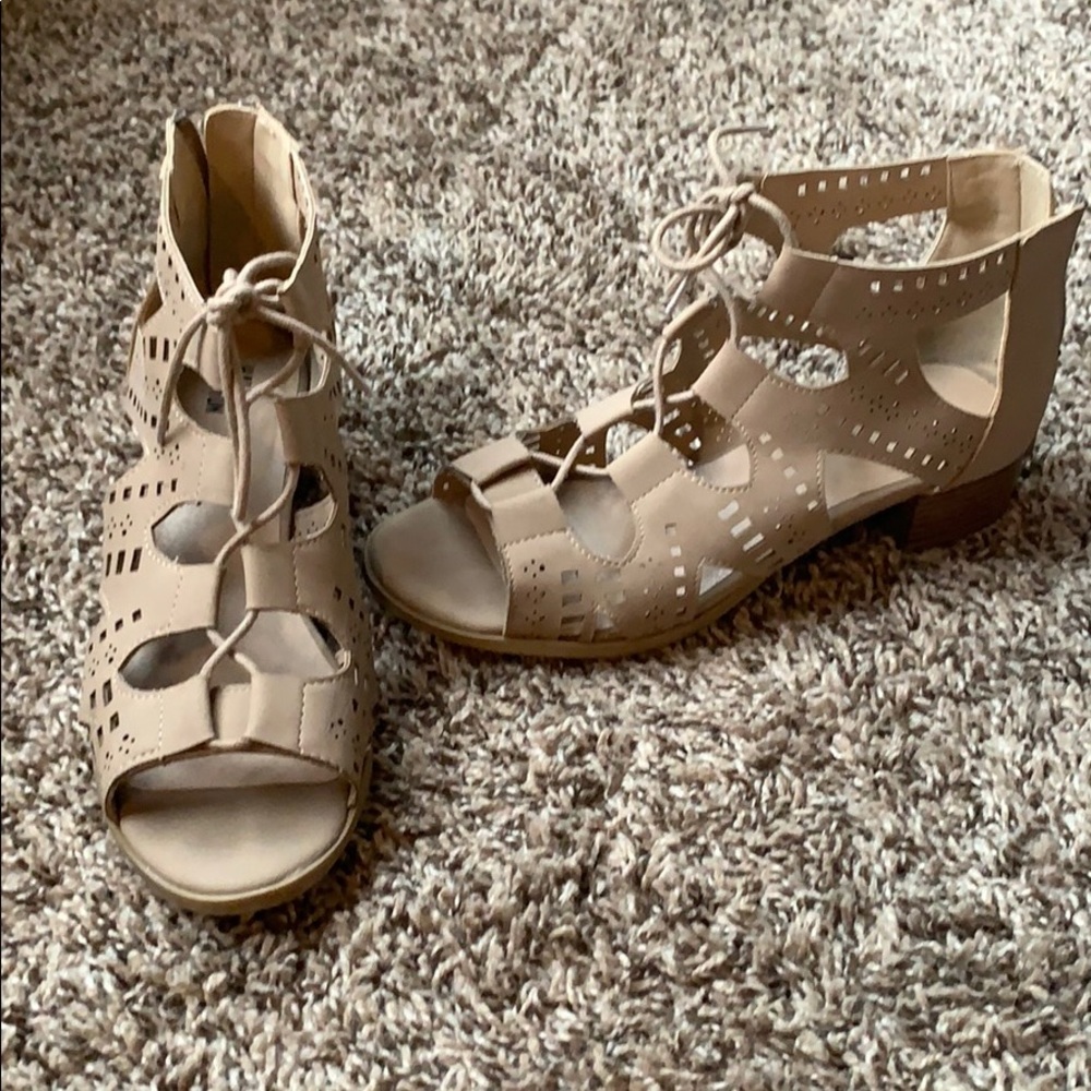 Lace-up Sandals